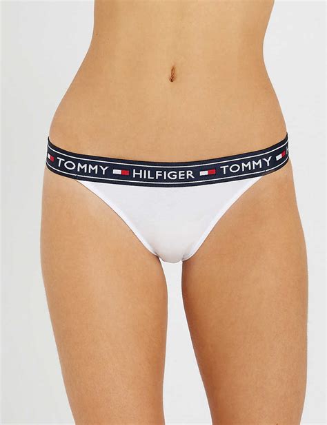 Tommy Hilfiger Logo Tape Stretch Cotton Bikini Briefs Shopstyle Panties