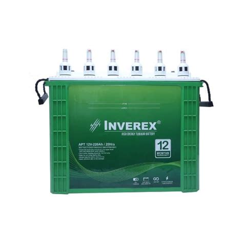 Inverex Tall Tubular 12v 220ah Battery Buy Now Throw Ai Power