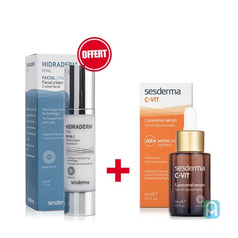 Coffret Sesderma sérum C Vit Liposomal 30ml crème hydraratante à l