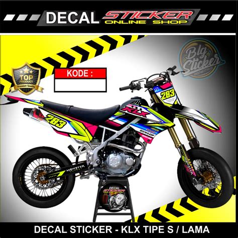 Jual Stiker Motor Decal Sticker Full Bodi Kawasaki Klx S Klx Old