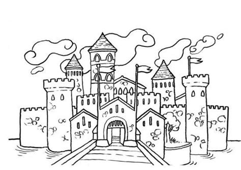 Coloriages Chateau B Timents Et Architecture Dessins Colorier