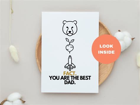 Funny Card For Dad Funny Fathers Day Card Card For Dad Etsy