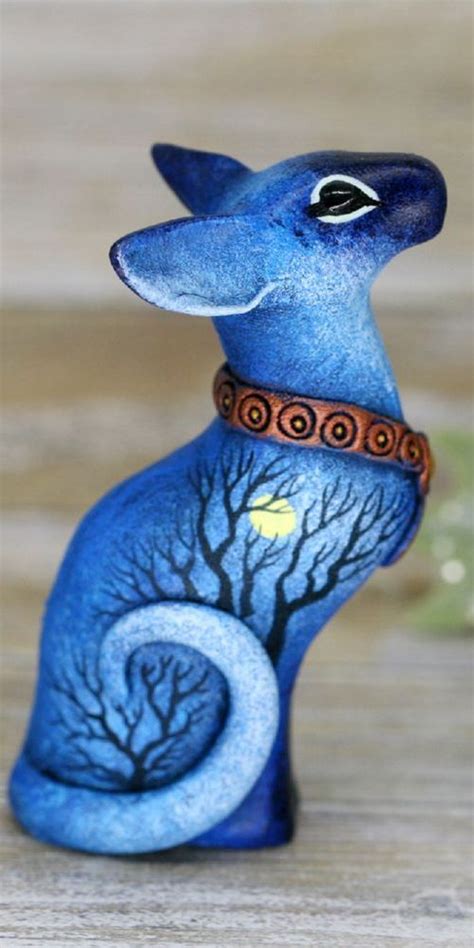 Bastet Ancient Egypt Gods Cat From Polymer Clay By Evgeny Hontor