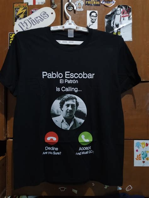 New Pablo Escobar Calling Shirt Men S Fashion Tops Sets Tshirts