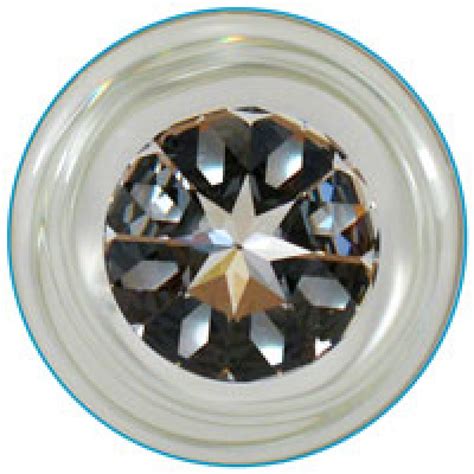 Clear Glass Star Delight Dildo With Crystal