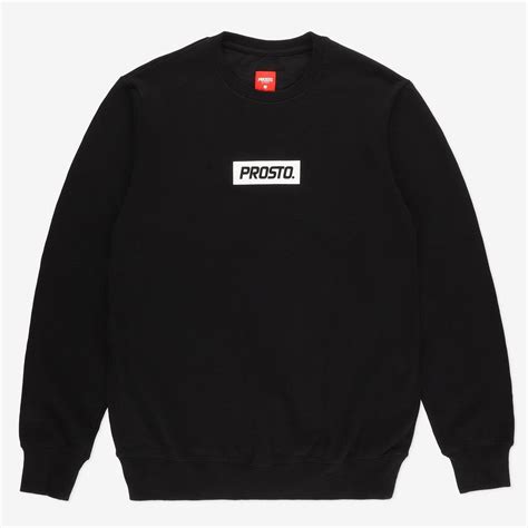 Bluza Prosto Klasyk Crewneck Bokz Kl Mswe M Ska Czarna