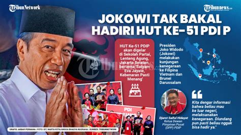 Jokowi Tak Bakal Hadiri HUT Ke 51 PDI Perjuangan Foto 1 1987718