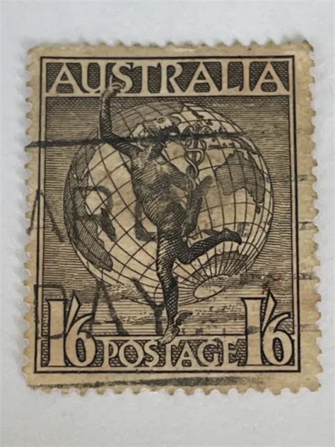 AUSTRALIA KING GEORGE VI SG 223a 1s 6d Blackish Brown Used Postage