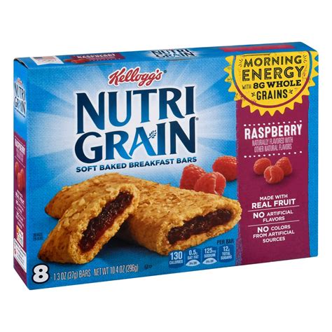 Kellogg's Nutri-Grain Raspberry Cereal Bars - Shop Granola & snack bars ...