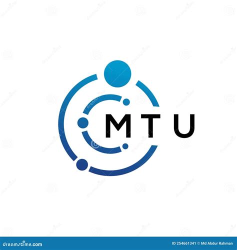 MTU Letter Technology Logo Design On White Background. MTU Creative ...