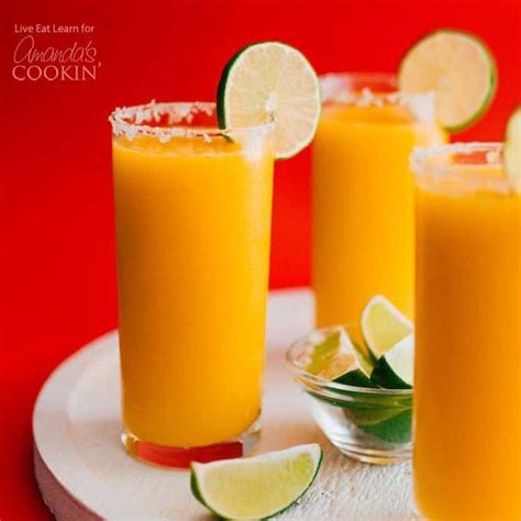 Mango Margarita Slush A Blended Tequila And Mango Slush