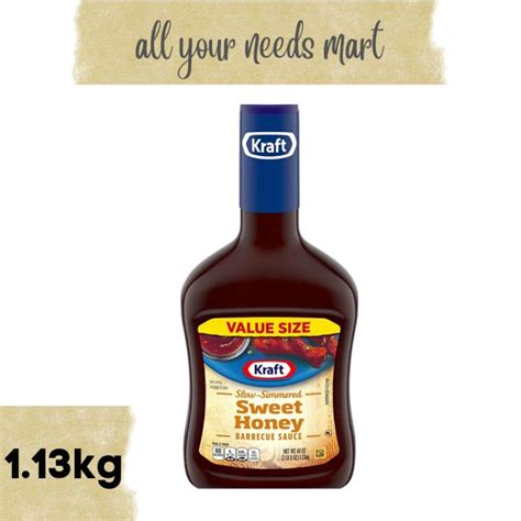 Kraft • Sweet Honey • Slow Simmered • Barbeque Sauce • 1 13kg Lazada Ph