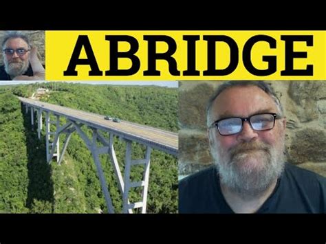 🔵 Abridged Meaning - Abridge Examples - Abridgement Definition - Formal ...