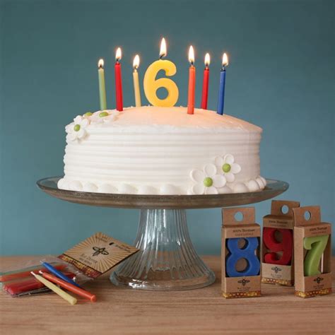 Beeswax Birthday Number Candle - Cake Topper - A Child's Dream