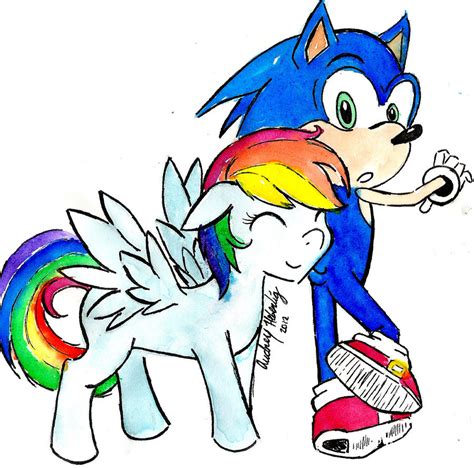 Rainbow Dash X Sonic the Hedgehog by Akemi-Akatsuki on DeviantArt