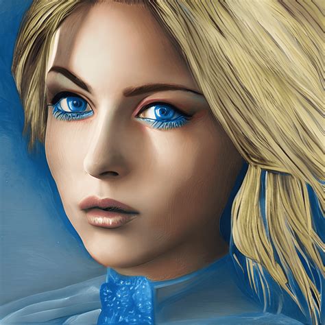 Blonde Blue Eyes Model Hyper Realistic Creative Fabrica