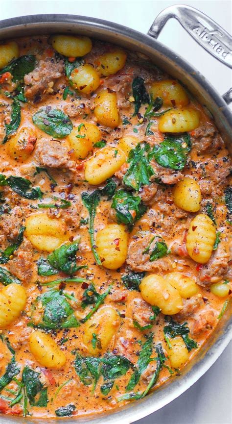 Spinach And Sausage Gnocchi With Sage Artofit