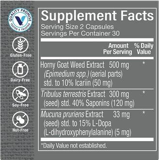 The Vitamin Shoppe Horny Goat Weed Complex For Men S Health Supports