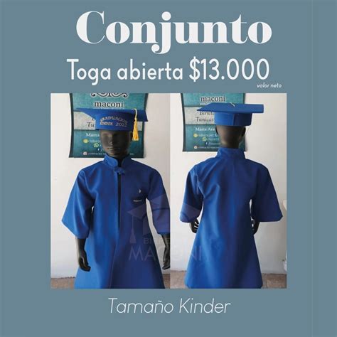 Toga Abierta Kinder Birretes Maconi