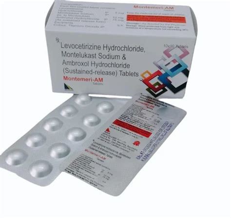 Levocetirizine Montelukast And Ambroxol Hydrochloride Tablet For