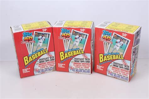 Lot Topps Years Of Baseball Cards Lot Of Three Boxes