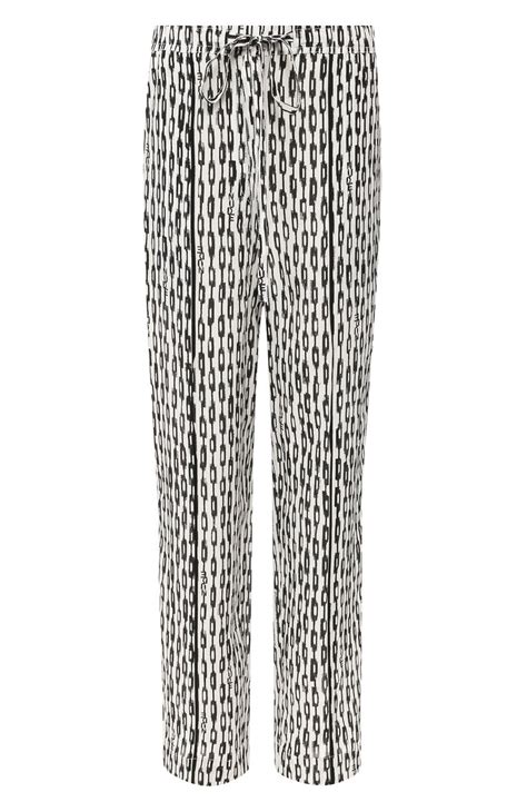 Шелковые брюки Nude цвет черно белый купить в ЦУМ OUTLET арт 1103771 TR0USERS