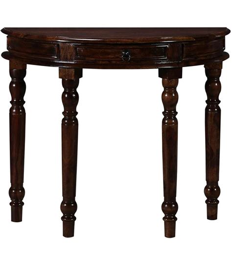 Console Table Fnz12 Sheesham Wood Half Round Console Table For Living