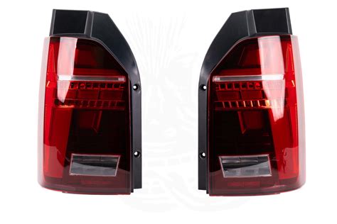 Vw T Red Clear Led Rear Lights With Dynamic Indicator Tailgate