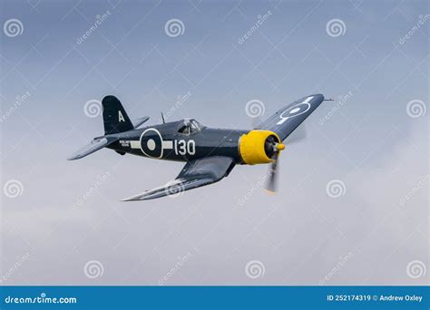 Vintage USN F4U Corsair Fighter Plane Editorial Image CartoonDealer