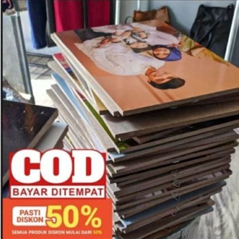 jual cetak foto  jumbo  media papan mdf anti air shopee