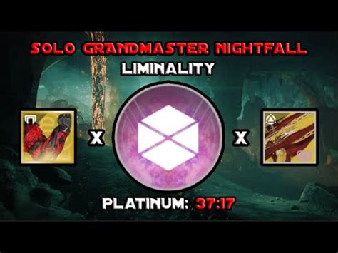 Solo Grandmaster Nightfall Liminality Prismatic Titan Destiny 2