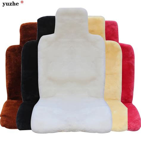 Universal Front And Rear Car Seat Covers Faux Fur Cute Car Interior