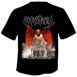 SEPULTURABestial Devastation T Shirt Postarmagedon Metal