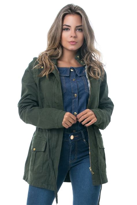 Parka Mangas Remov Veis Verde Militar Pkd Concept