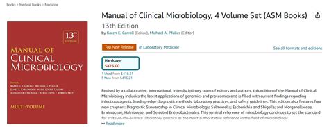 Manual Of Clinical Microbiology Volume Set Asm Books Th Edition