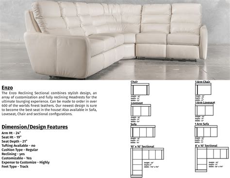 Enzo Reclining Sofa Creative Leather