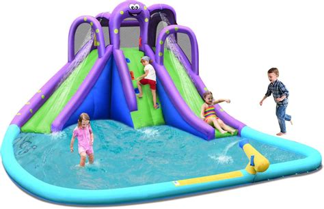 Amazon BOUNTECH Tobogán acuático inflable parque de toboganes