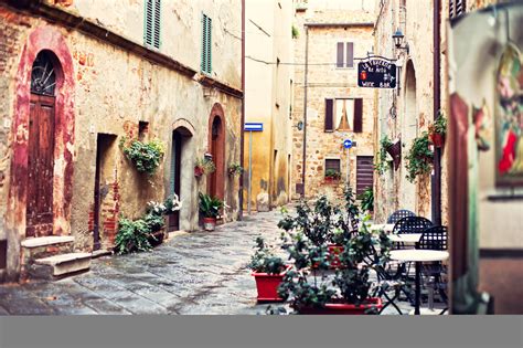 Wallpaper Contrast Street Italy Road Town Tuscany 2010