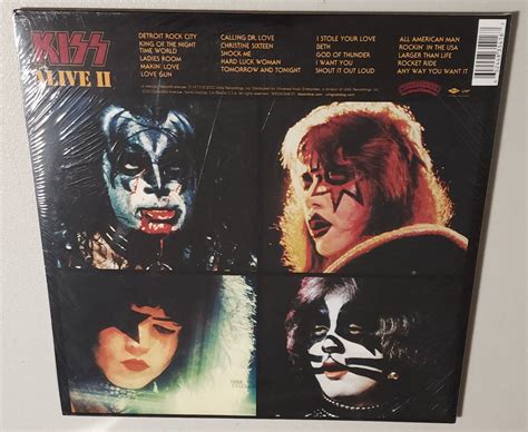 Kiss Kiss Alive Ii 2022 Brand New Sealed Blue And Red Swirl Rare Vinyl