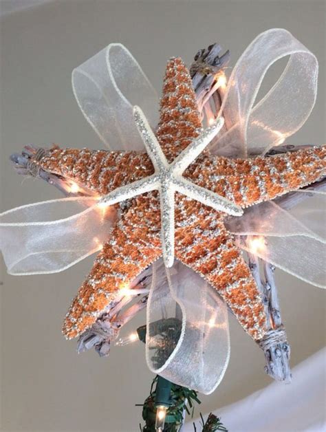 Starfish Tree Topper Beach Christmas Ornaments Coastal Christmas