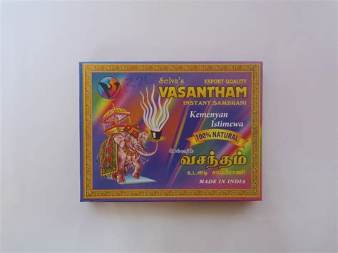 Vasantham Instant Sambrani Kemenyan Istimewa Incense Cups Furniture