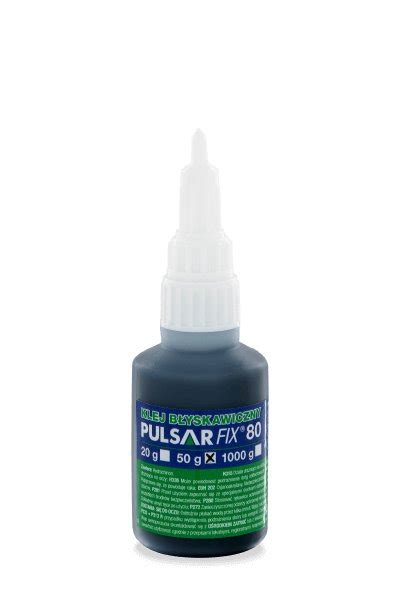 PULSAR KLEJ CYJANOAKRYLOWY CZARNY GĘSTY FIX 80 50 g Pulsar