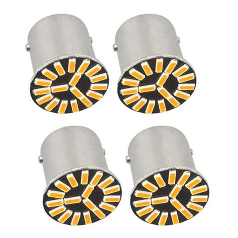 Pcs Jaune Ambre Lumineux Led Ampoules De Clignotant Arri Re