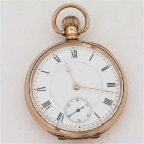 Lot 271 - Gold Waltham pocket watch.