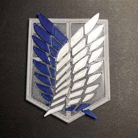 Attack on Titan Scout Regiment Badge free 3D model 3D printable | CGTrader