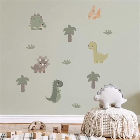 Veggdekor Med Dinosaurer Wallstickers Til Barnerommet