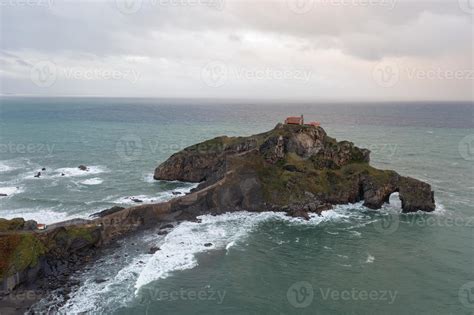 Vert Rocheux Montagnes Et Littoral Paysage San Juan De Gaztelugatxe