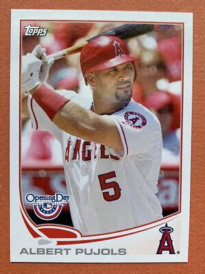 2013 Topps Opening Day Albert Pujols Los Angeles Angels 38 EBay