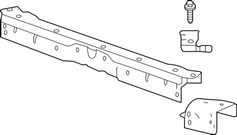 Chevrolet Malibu Radiator Support Tie Bar Upper Lower