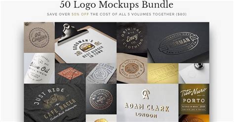 30+ Creative Logo Mockup PSD For Presentation - Graphic Cloud